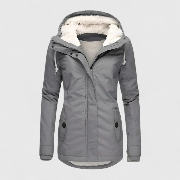 Victoria | long Jacket with Hood and Lining