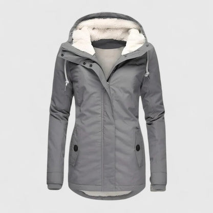 Victoria | long Jacket with Hood and Lining