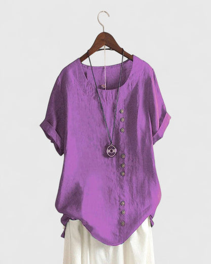 Victoria | Comfortable Short Sleeve Blouse
