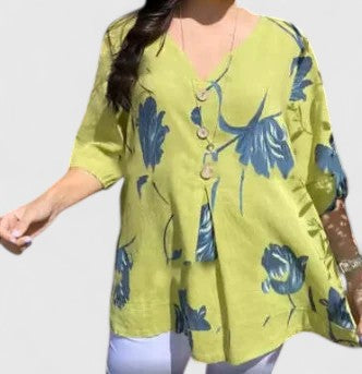 Victoria | Elegant Floral Print Blouse