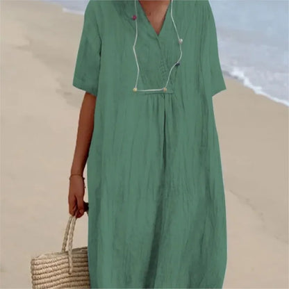 Silvana | Relaxed Textured Maxi Dress-