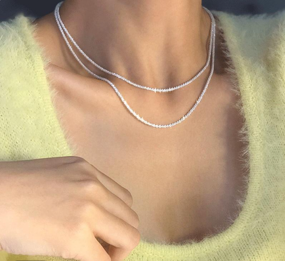 Victoria Starry Light Necklace Silver Set |