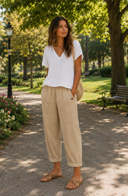 Charlotte | Airy Linen Pants
