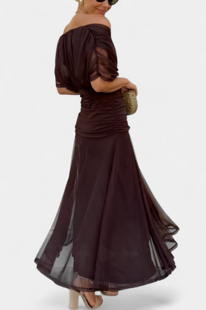 Victoria | Elegant Dress With V-Neckline