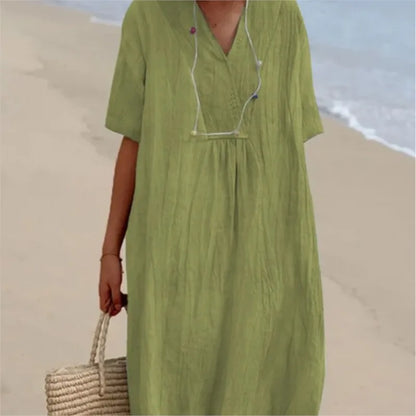 Silvana | Relaxed Textured Maxi Dress-