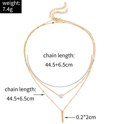 Victoria | Vintage Necklace Set with Gold Pendant