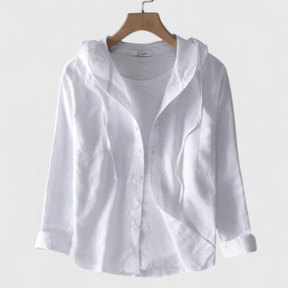 Victoria | Elegant Hooded Blouse