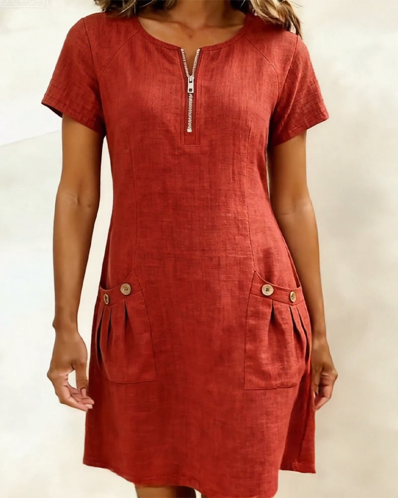 Emma ® | Cotton Zip Dress