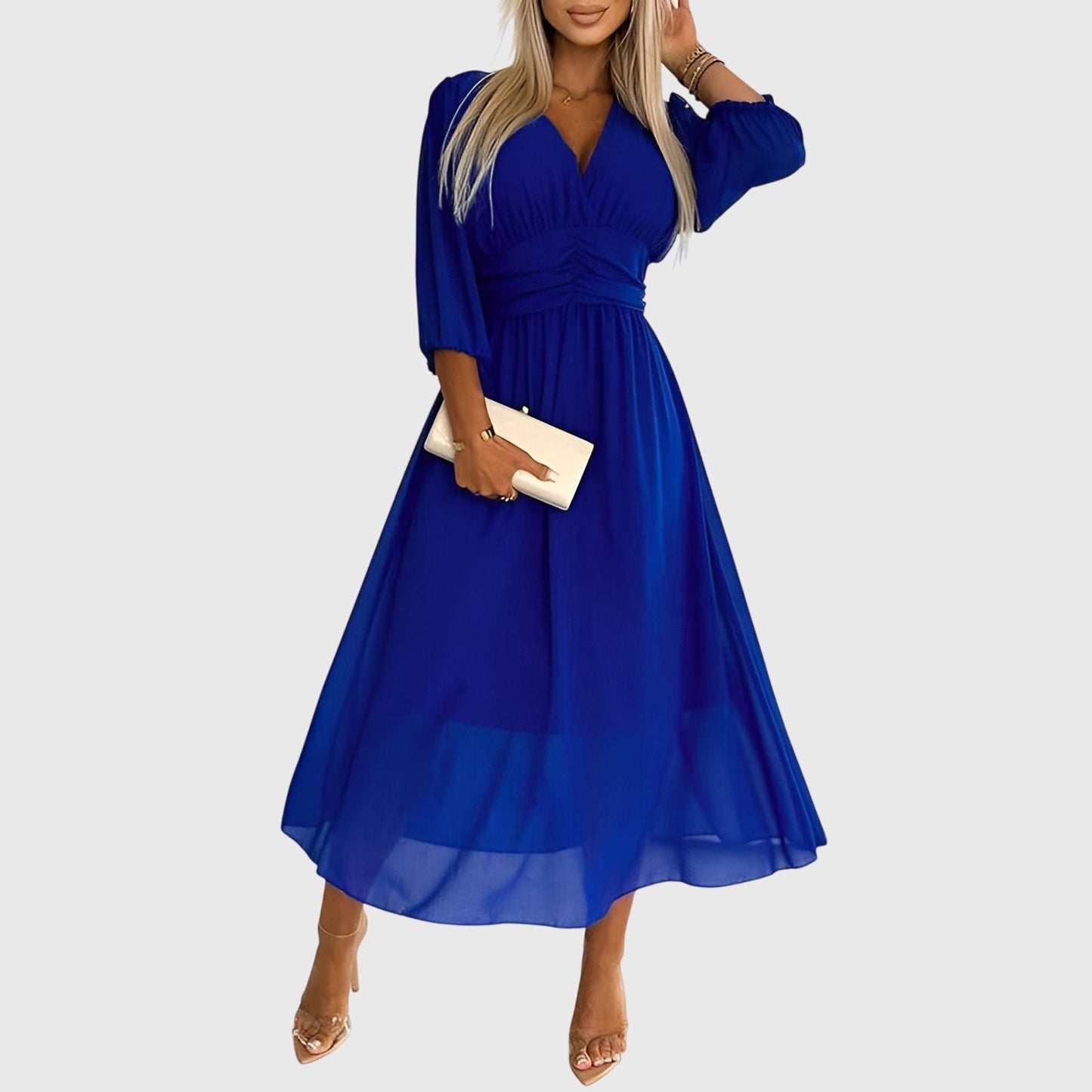 Victoria | Lightweight Silky Chiffon Dress