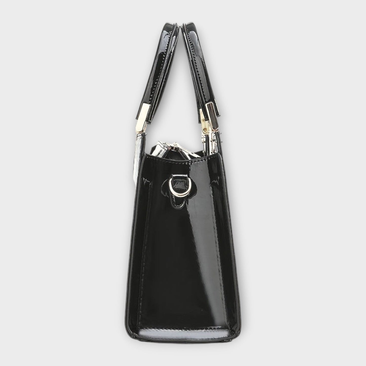 Victoria | Glossy Crocodile Pattern Handbag