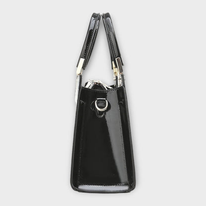 Victoria | Glossy Crocodile Pattern Handbag