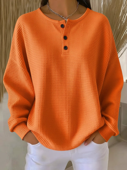 Victoria – Soft and Relaxed Sweater with Buttons