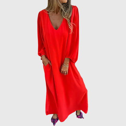 Victoria | Long Boho Dress with Pockets