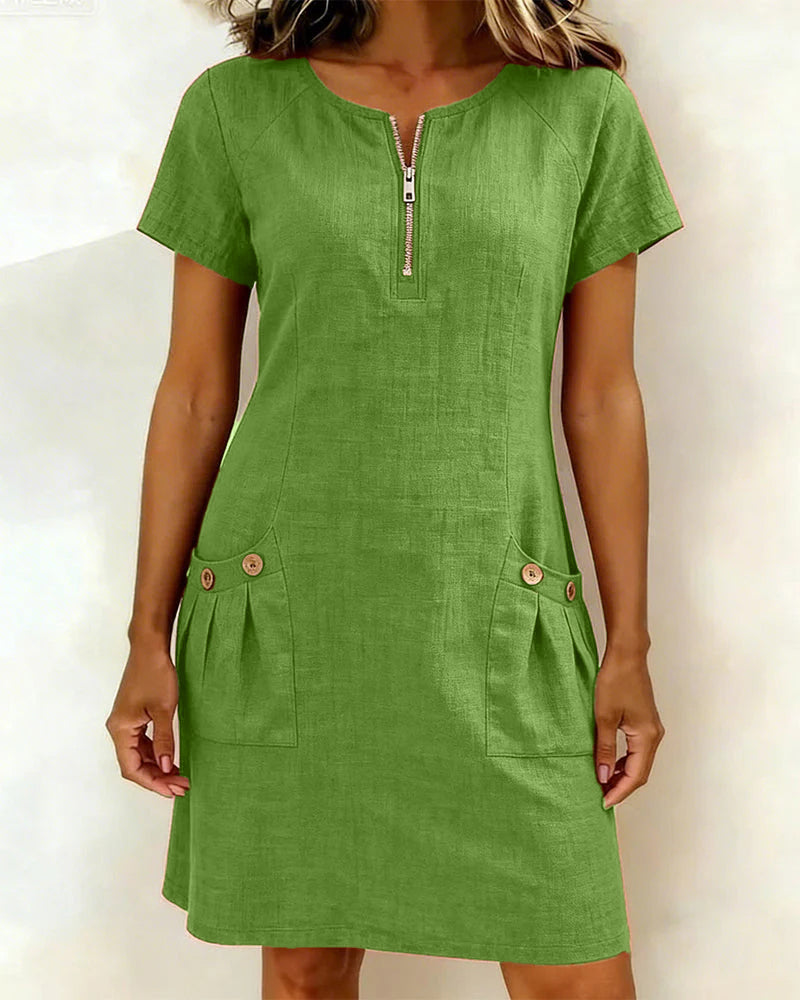 Emma ® | Cotton Zip Dress