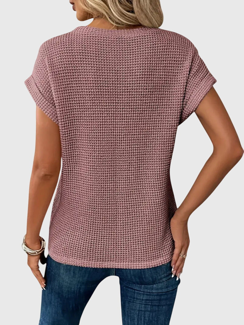 Victoria | Elegant Blouse with Crew Neck