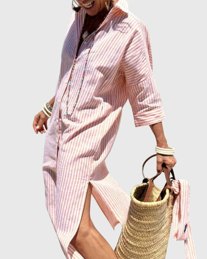 Victoria | Classic Striped Dress