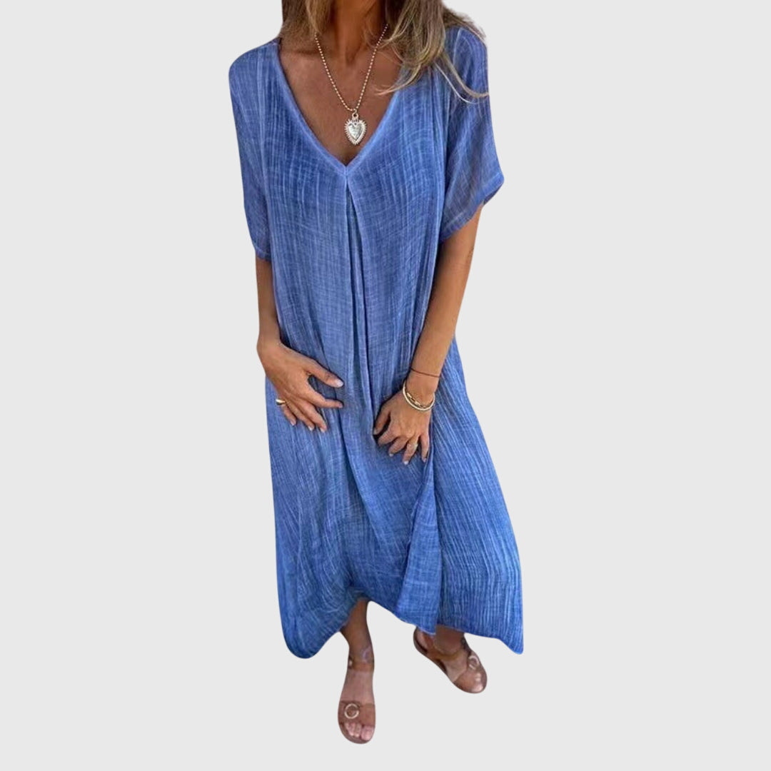 Victoria | Elegant Lightweight V-Neck Dress