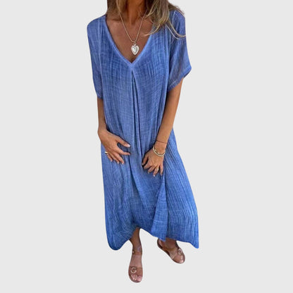 Victoria | Elegant Lightweight V-Neck Dress