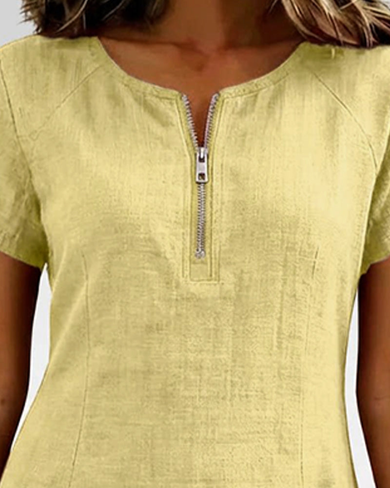 Emma ® | Cotton Zip Dress