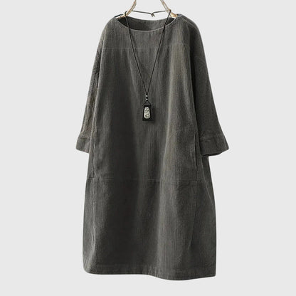 Victoria | Relaxed Corduroy Midi Dress