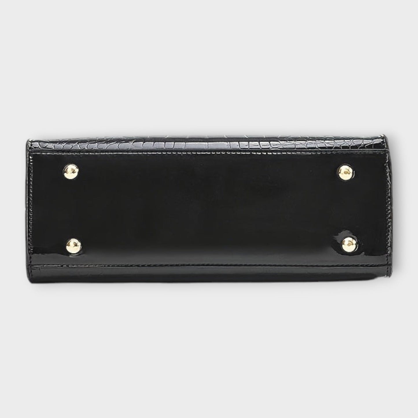 Victoria | Glossy Crocodile Pattern Handbag