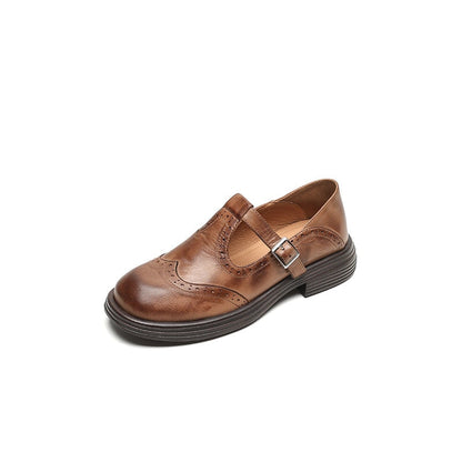 Victoria | Elegant Leather Mary Janes