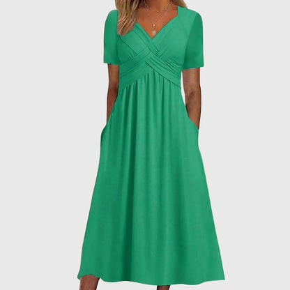 Victoria | Midi Dress with Tummy Control
