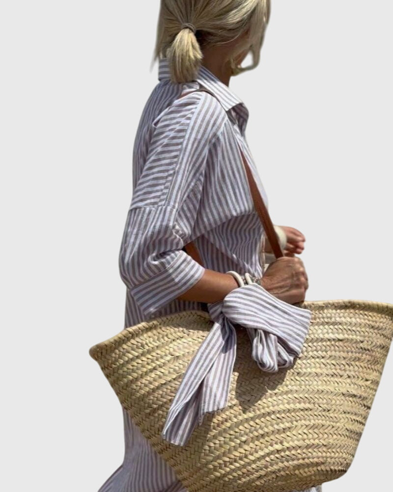 Victoria | Classic Striped Dress