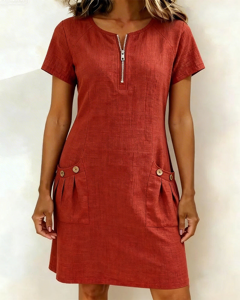 Emma ® | Cotton Zip Dress