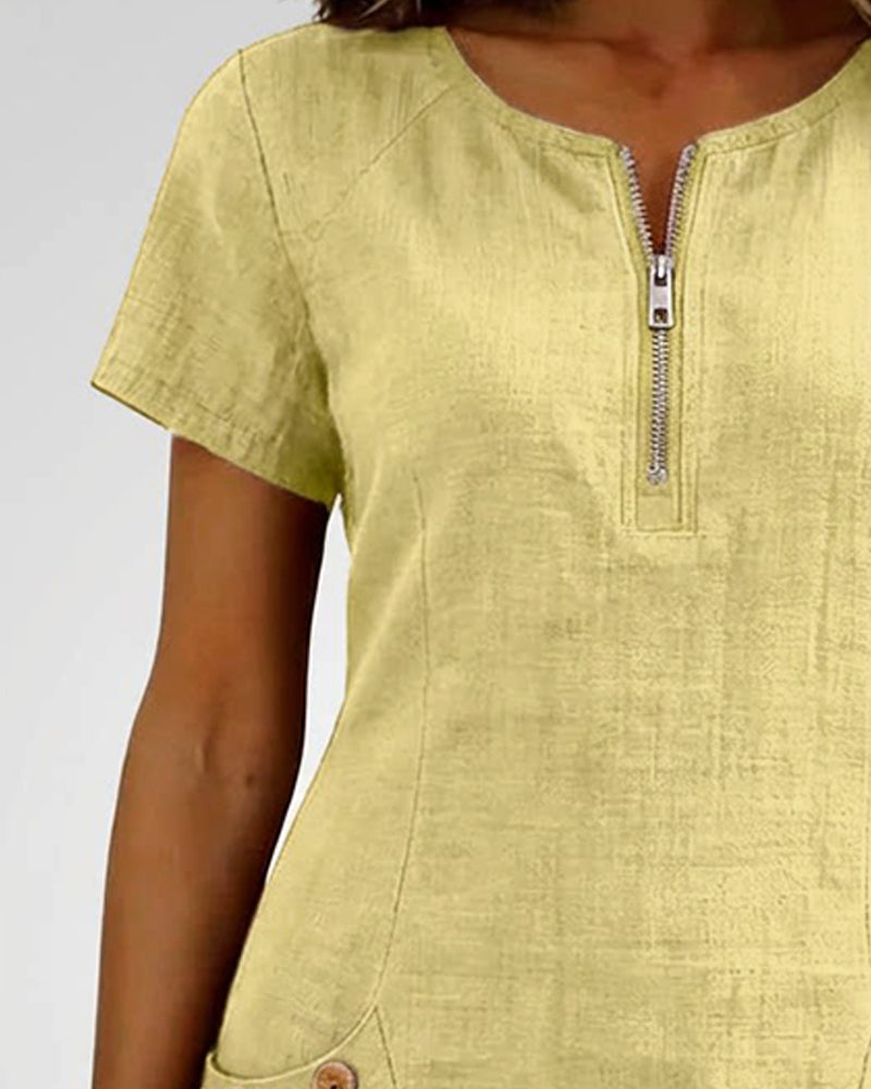 Emma ® | Cotton Zip Dress