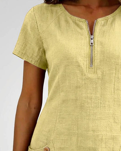 Emma ® | Cotton Zip Dress