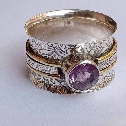 Victoria | Bohemian Crystal Meditation Ring