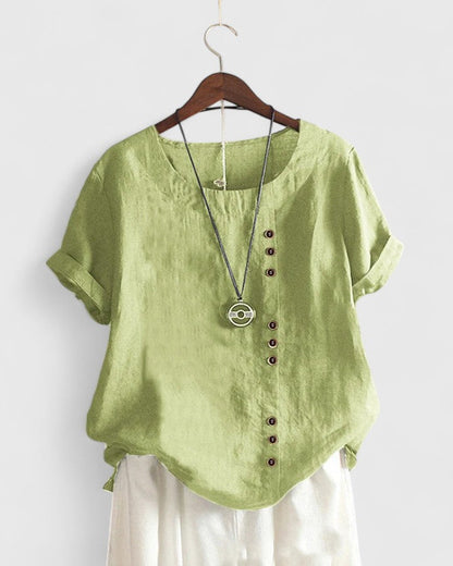 Victoria | Comfortable Short Sleeve Blouse