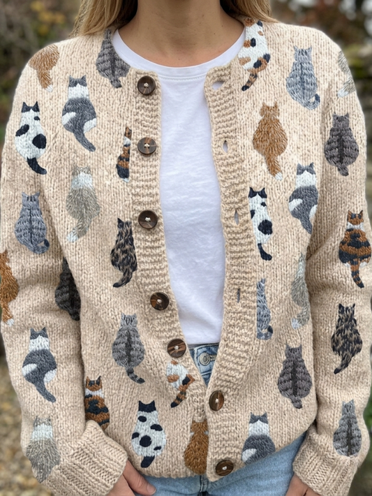 Daisy® | The Cat Print Cardigan
