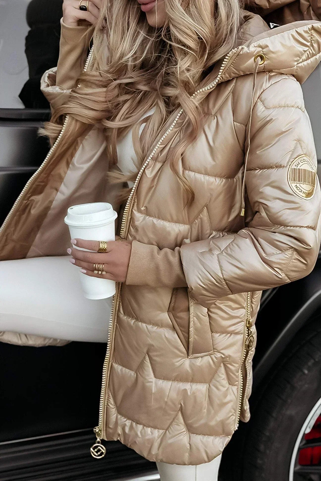 Victoria™ | Elegant Winter Coat with Hood and Padding