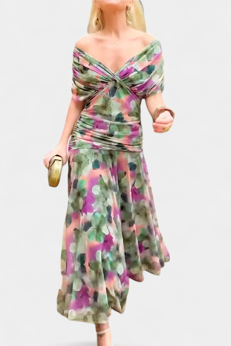 Victoria | Elegant Dress With V-Neckline