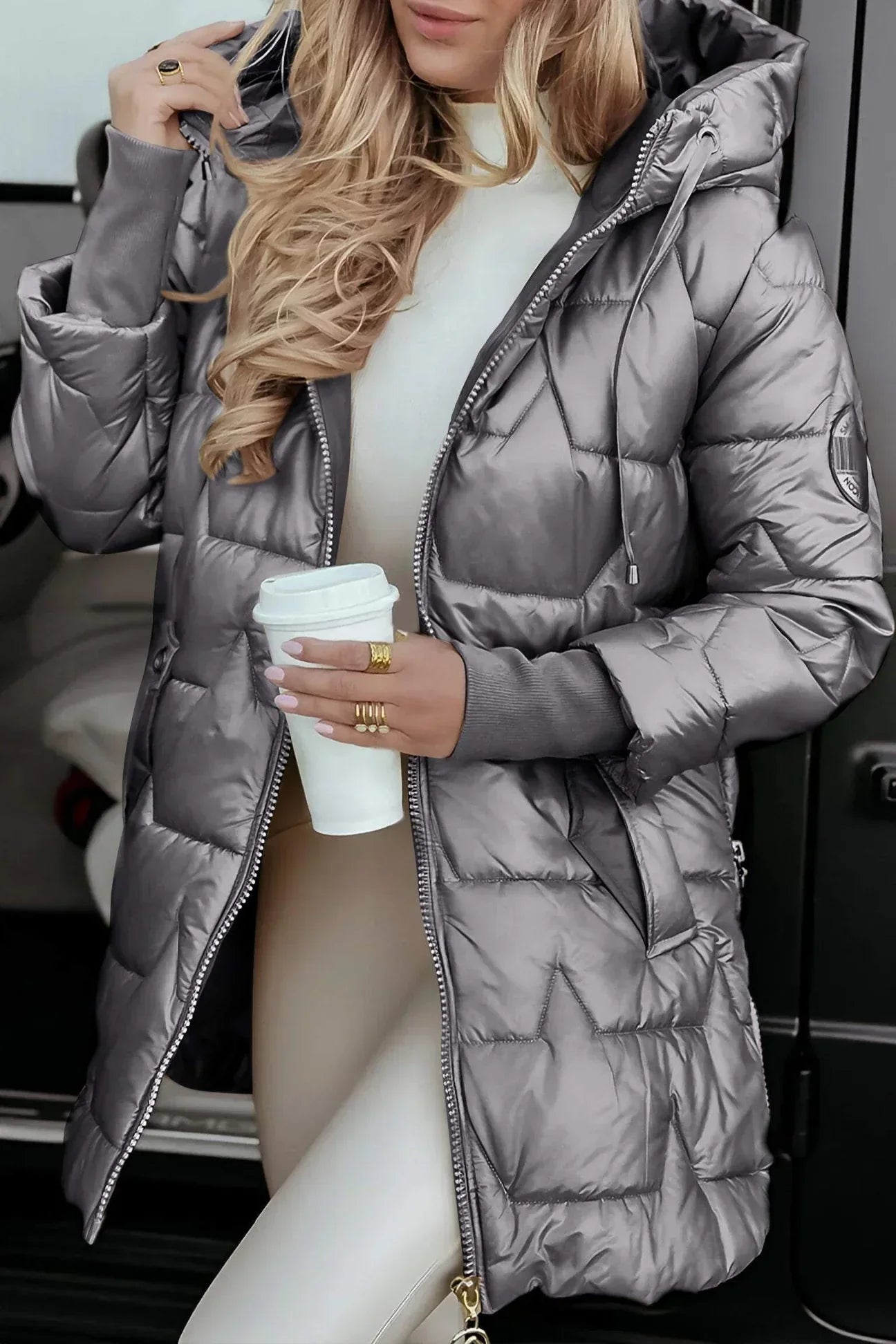 Victoria™ | Elegant Winter Coat with Hood and Padding