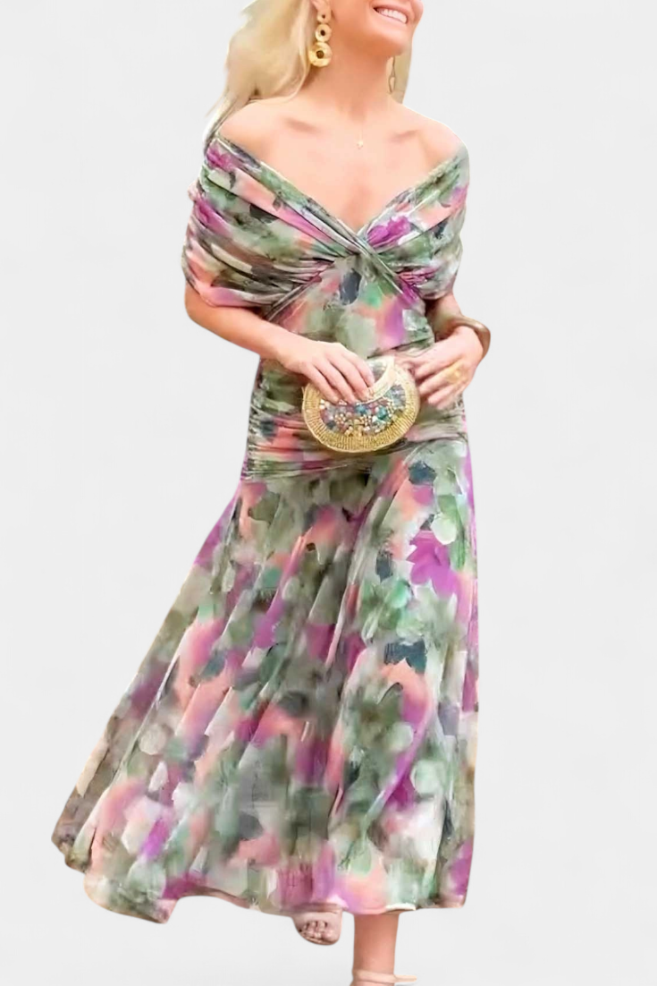 Victoria | Elegant Dress With V-Neckline