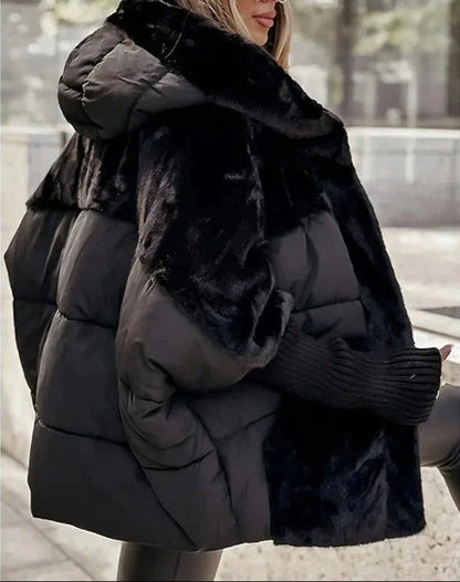 Victoria – Oversized Quilted Jacket with Hood