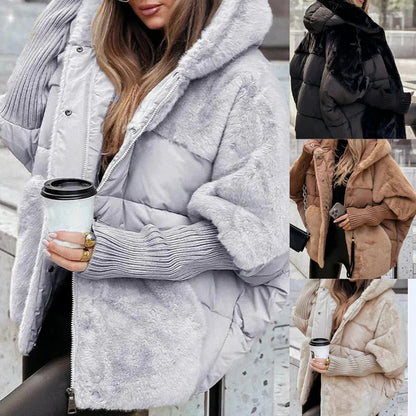 Victoria – Oversized Quilted Jacket with Hood